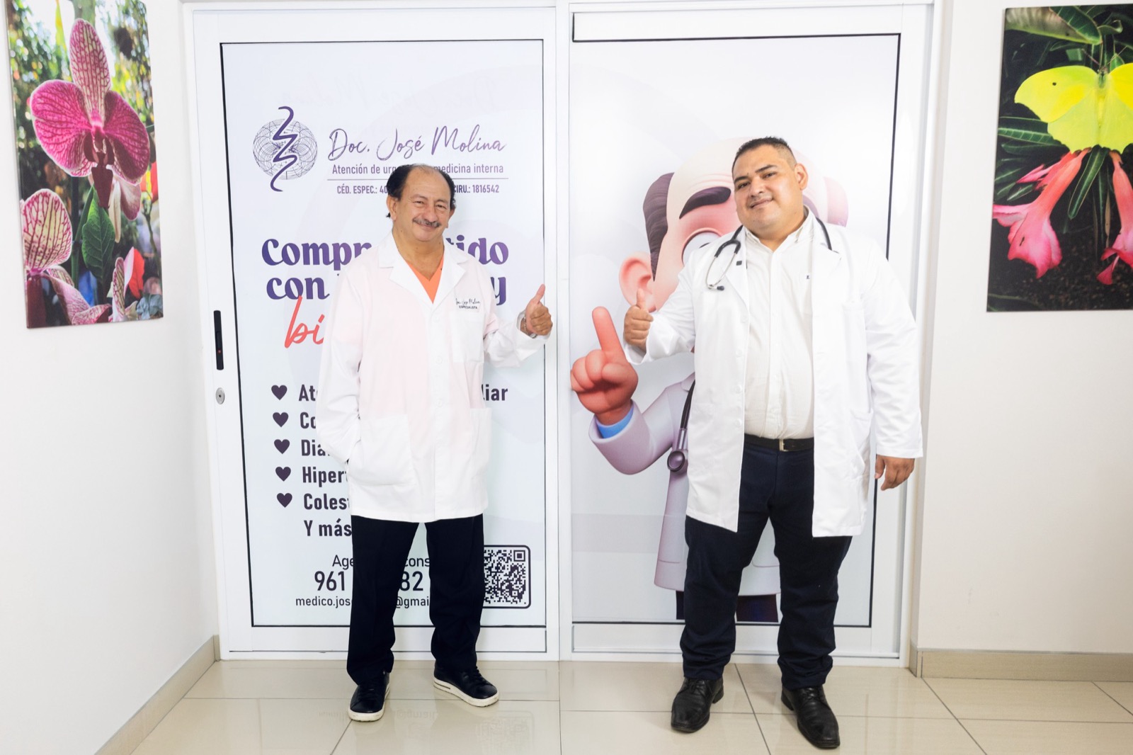 Dr. José Molina y Dr. Fernando Álvarez en Consultorios Doc Molina